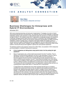 IDC Report: 5 Business Challenges for Hybrid IT