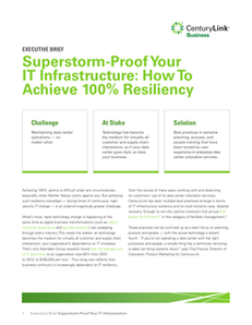 SuperStorm Proof Your IT Infrastructure