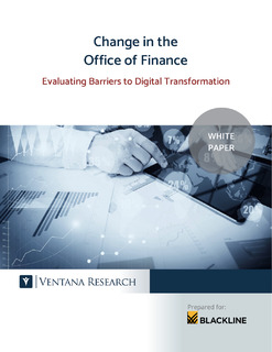 Change in the Office of Finance: Evaluating Barriers to Digital Transformation