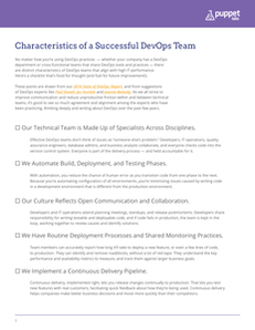 Checklist: Characteristics of a Successful DevOps Team