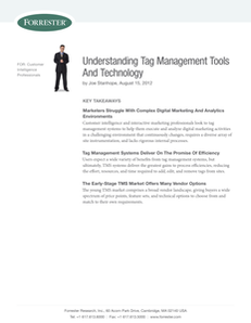 Forrester: Understanding Tag Management Tools & Technology