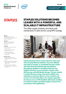 Staples Solutions Becomes Leaner with Powerful, Scalable IT Infrastructure
