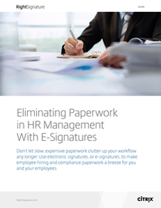 Eliminating Paperwork in HR Management With E-Signatures