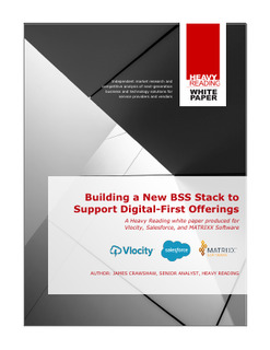 Building a New BSS Stack to Support Digital-First Offerings