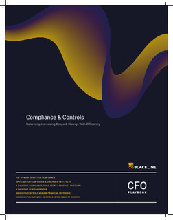 Compliance & Controls: Balancing Increasing Scope & Change with Efficiency