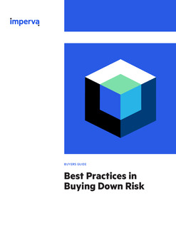 Best Practices in Buying Down Risk