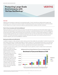 Protecting Large Scale Environments with Veritas NetBackup