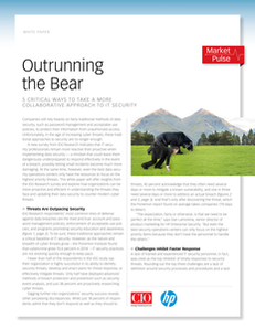 Outrunning the Bear: 5 critical ways to take a more collaborative approach to IT security