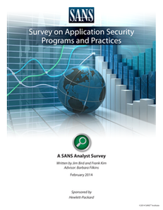 SANS – Survey on Application Security Programs