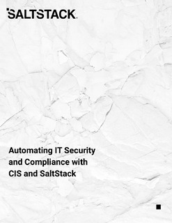 Automating IT Security and Compliance with CIS and SaltStack