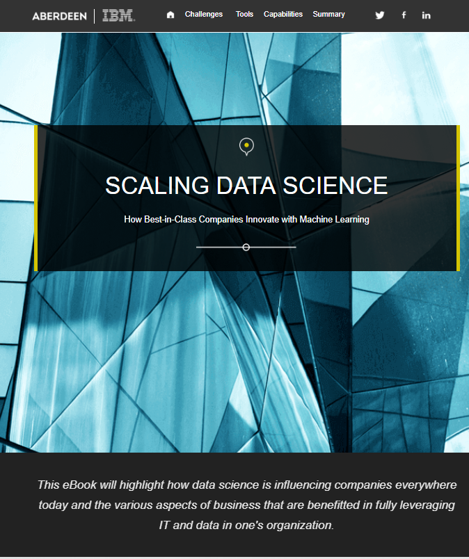 Scaling Data Science: How Best-in-Class Companies Innovate with Machine Learning