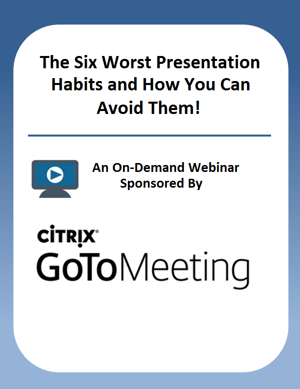 The Six Worst Presentation Habits and How You Can Avoid Them!