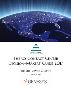 ContactBabel: The US Contact Center Decision-Makers’ Guide: The Self-Services Chapter