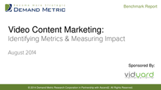Video Content Marketing:  Identifying Metrics & Measuring Impact
