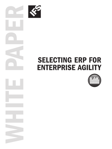 Selecting ERP for Enterprise Agility
