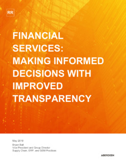 Financial Services: Making Informed Decisions with Improved Transparency