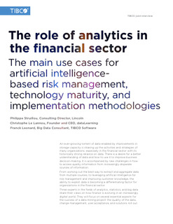 The Role of Analytics in the Financial Sector