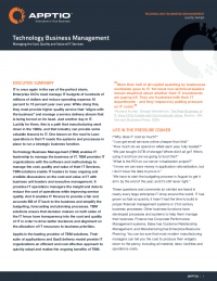 Managing the Cost, Quality and Value of IT Management