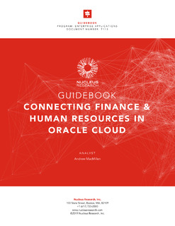 Connecting Finance & Human Resources in Oracle Cloud