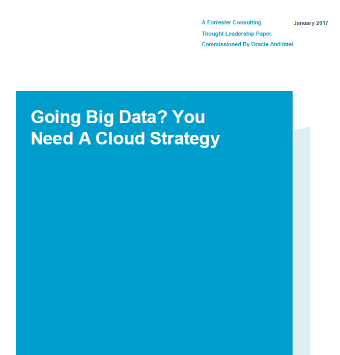 Going Big Data? You Need a Cloud Strategy