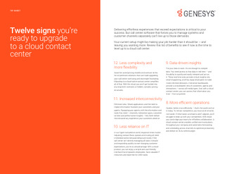 Twelve Signs You’re Ready to Upgrade to a Cloud Contact Center
