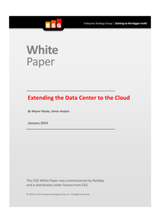 ESG:  Extending the Data Center to the Cloud