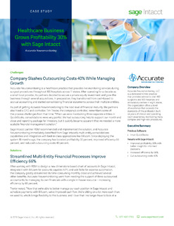 Healthcare Business Grows Profitability 30% with Sage Intacct