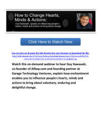 On Demand Webinar: How to Change Hearts Minds and Actions