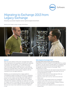 Migrating to Exchange 2013 from Legacy Exchange