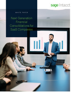 Next Generation Financial Consolidations for SaaS Companies