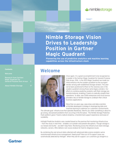Nimble Storage Vision Drives to Leadership Position in Gartner Magic Quadrant