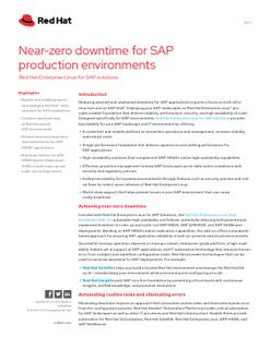 Near-zero Downtime for SAP Production Environments