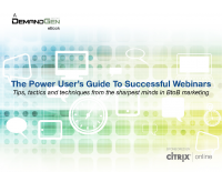 The Power User’s Guide To Successful Webinars