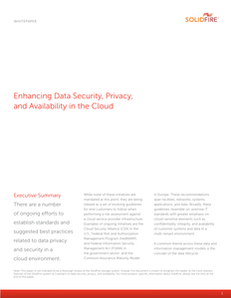 Enhancing Data Security, Privacy, and Availability in the Cloud