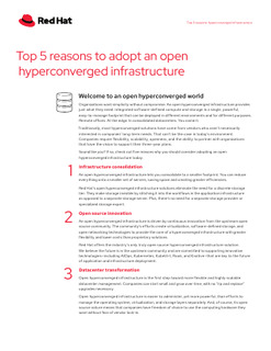 Top 5 Reasonse to Adopt an Open Hyperconverged Infrastructure