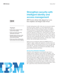 Strengthen Security with Intelligent Identity and Access Management