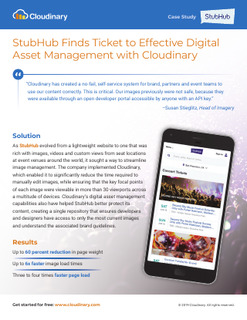 StubHub Finds Ticket to Effective Digital Asset Management with Cloudinary