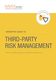 Definitive Guide to Third-Party Risk Management