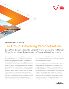 TUI Group: Delivering Personalized Experiences to 30 Million Customers