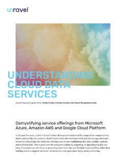 Understanding Cloud Data Services