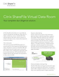 Citrix ShareFile Virtual Data Room