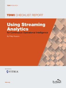 Analyst Checklist Report: Using Streaming Analytics for Continuous Operational Intelligence