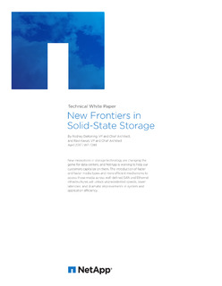 New Frontiers in Solid-State Storage
