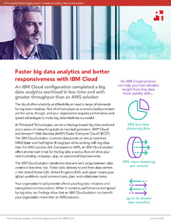 Principled Technologies Big Data Workloads Challenge: AWS vs. IBM Cloud
