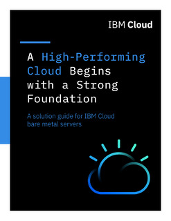 High-Performing Clouds Begin with Strong Foundations:Solution guide for IBM Cloud bare metal servers