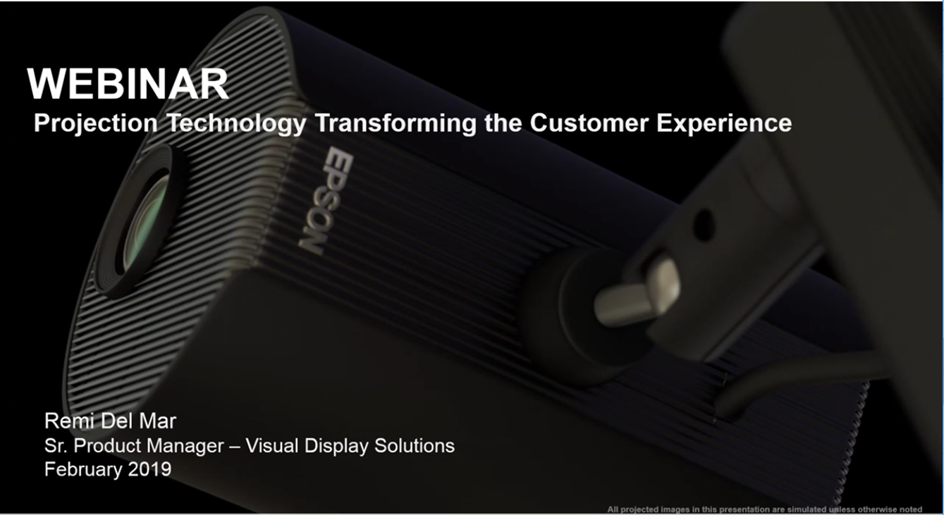 Watch the Webinar: Projection Technology Transforming the Customer Experience