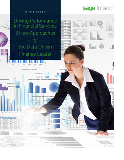 3 New Approaches for the Data Driven CFO – Driving Performance in Financial Services