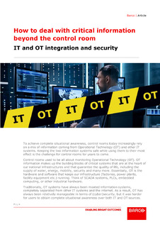 How to deal with critical information beyond the control room