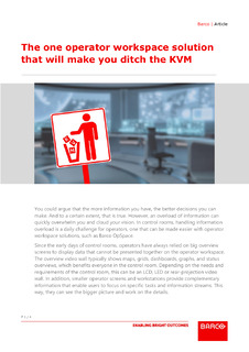 The one operator workspace solution that will make you ditch the KVM