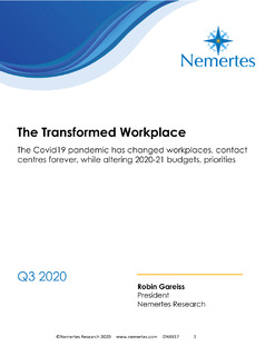 The Transformed Workplace